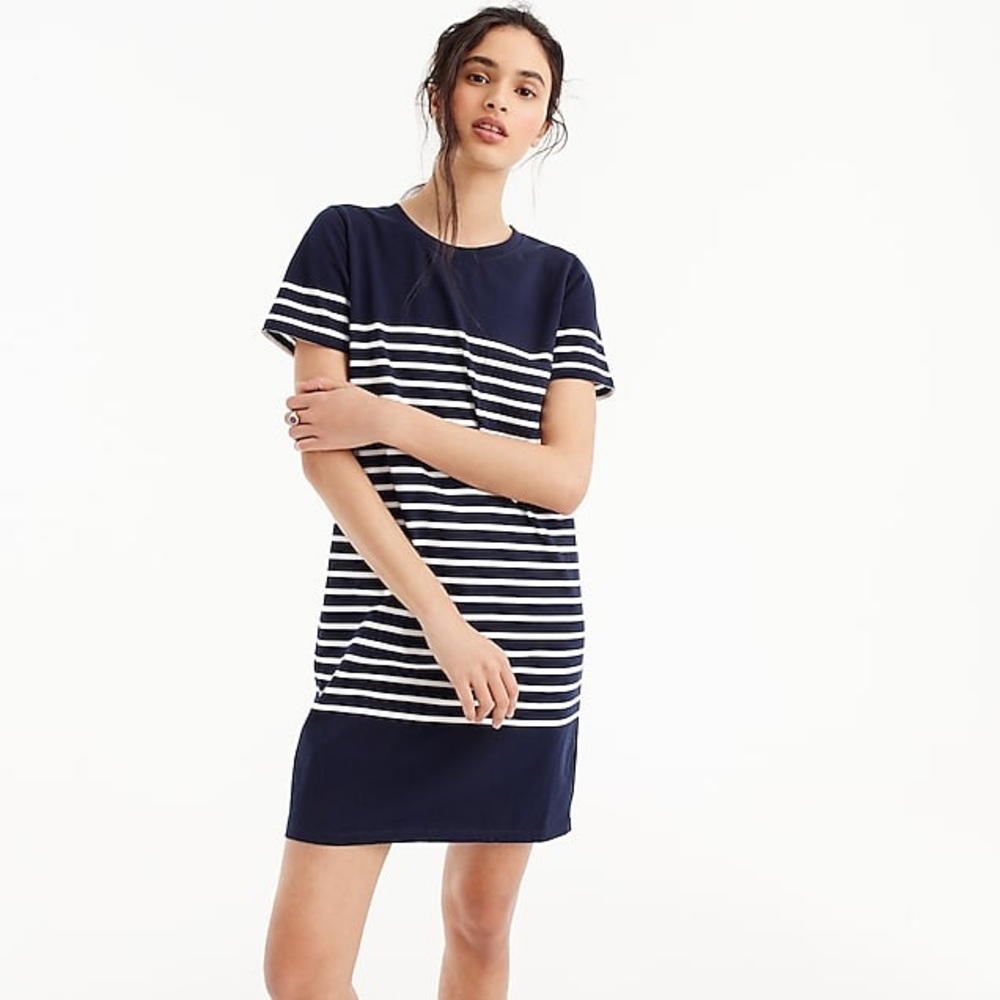 J.Crew T-shirt dress in nautical stripe